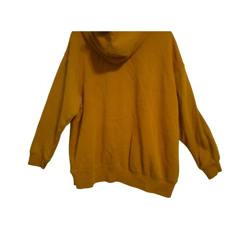 Nike Hoodie Women Large Gold Embroidered Center Swoosh Pullover DJ7668-738